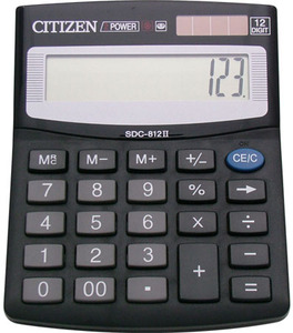 Калькулятор CITIZEN SDC-812 II 12разр ОРИГИНАЛ разм.12*13см - канцтовары в Минске